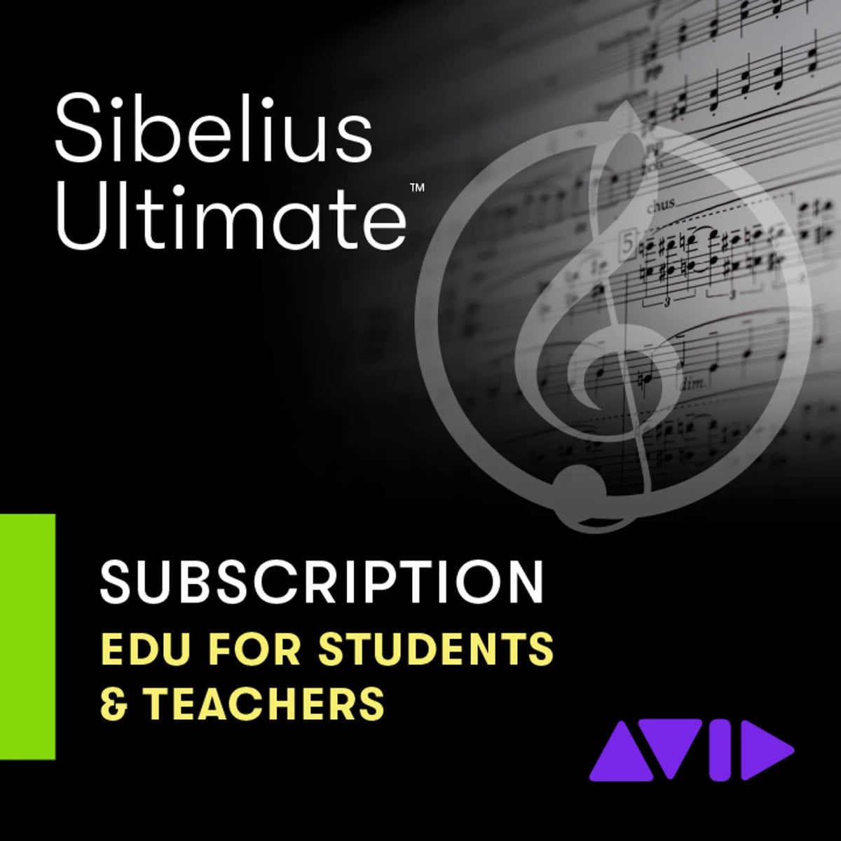 AVID Sibelius Ultimate 1Y Verlenging Educatie