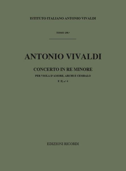 Vivaldi A. - Concerto In Re Min. RV 393 F.ii/4 - Viole D'amour