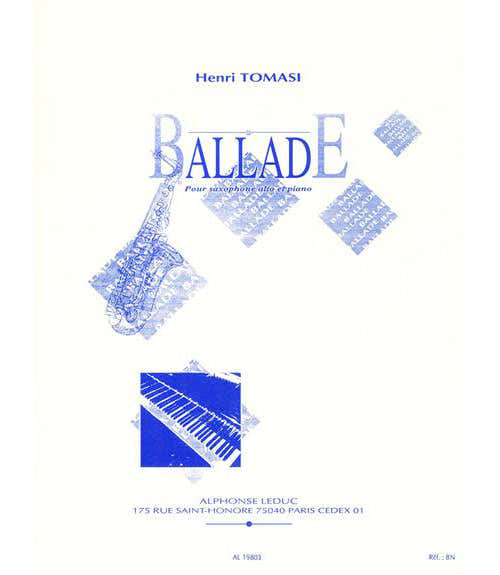 Tomasi Henri - Ballade - saxofoon en piano