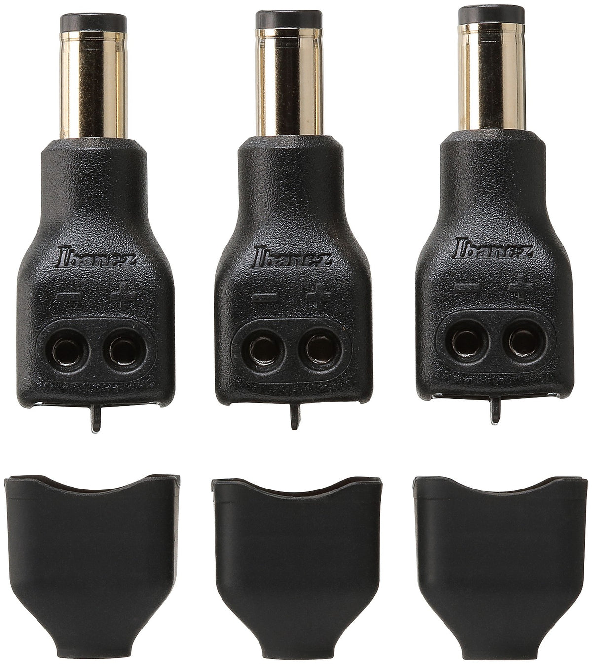 Solderless DC Straight Plug, 3-Pack