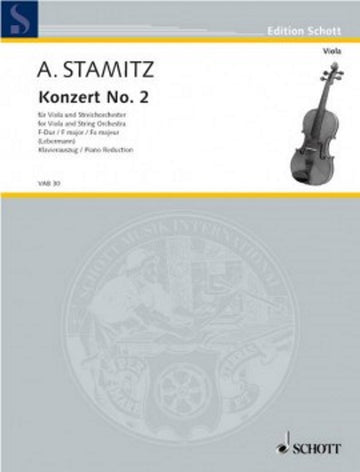 Stamitz Anton - Concerto N°2 Fa Majeur - Alto & Piano