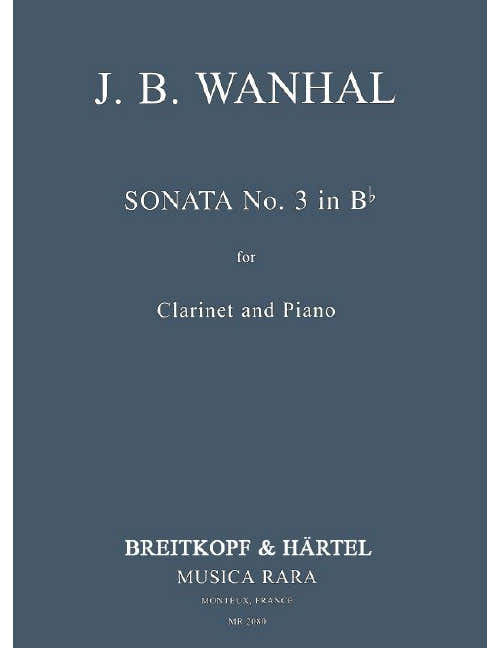 Vanhal - Sonata No. 3 In BB - Clarinette et Piano