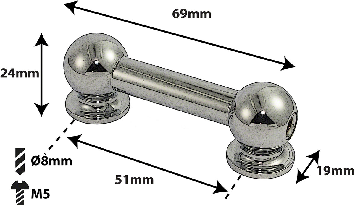 TL10S51 - Coquille Tube - 51mm - Mono Tirant (X1)