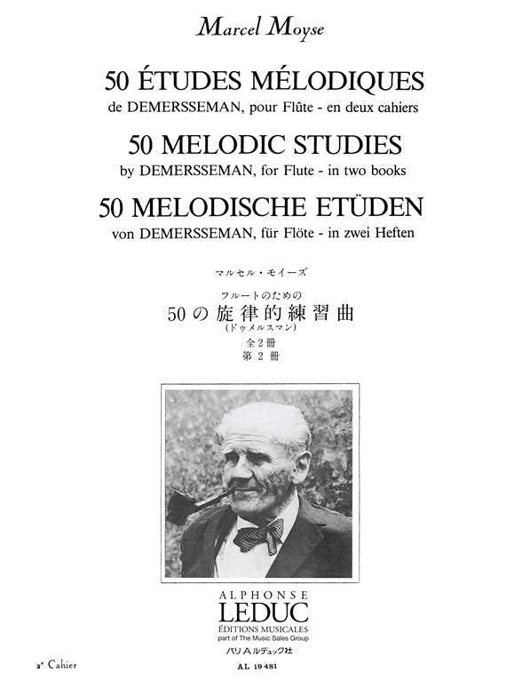 Moyse Marcel - 50 Etudes Melodiques Op.4 D'apres Demersseman Pour La Flute Vol.2