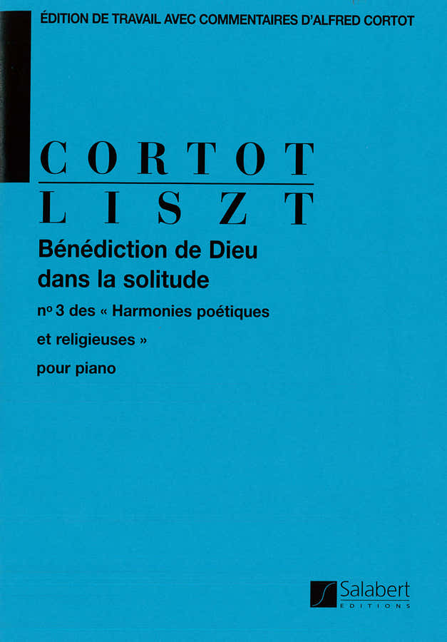LISZT F. - BENEDICTION DE DIEU DANS LA SOLITUDE - PIANO