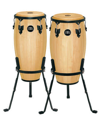 MHC555NT Congas Set Headliner 10 + 11 Naturel + Stand