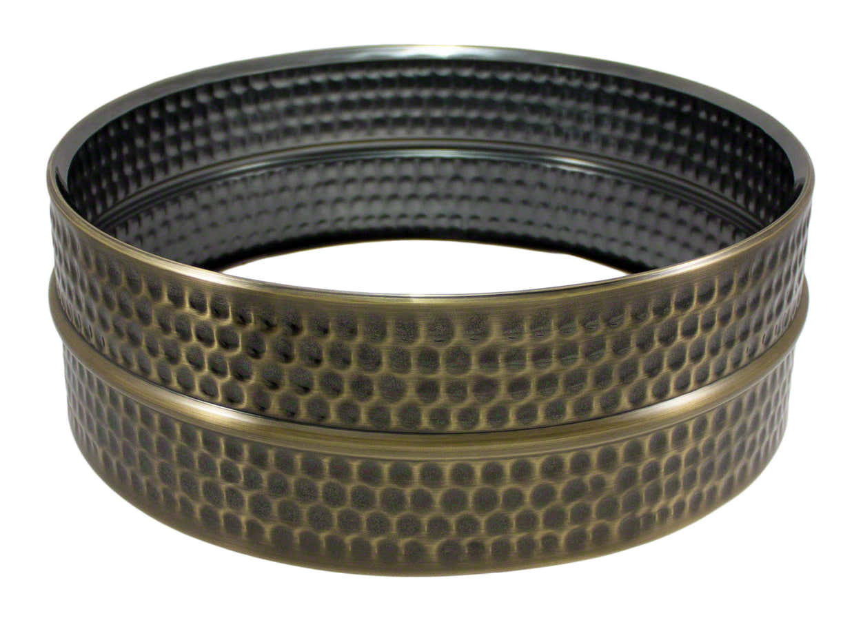 14X5 Gehamerde Messingketel Zwart Nikkel (messing)