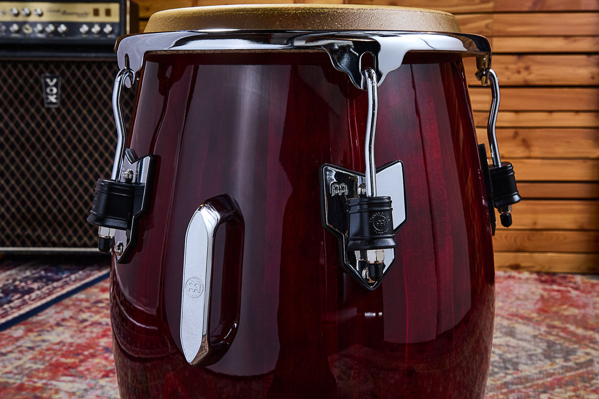 Marathon Exclusive Series Conga 11 3/4" - Wine Red/Chrome HW