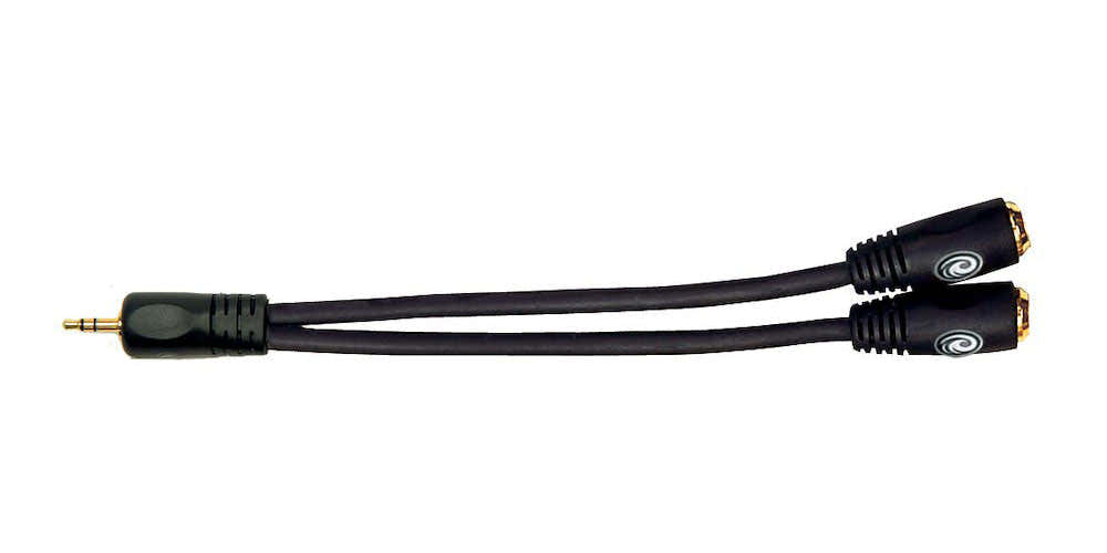 Minijack Male Stereo vers 2x Minijacks Femelle Stereo