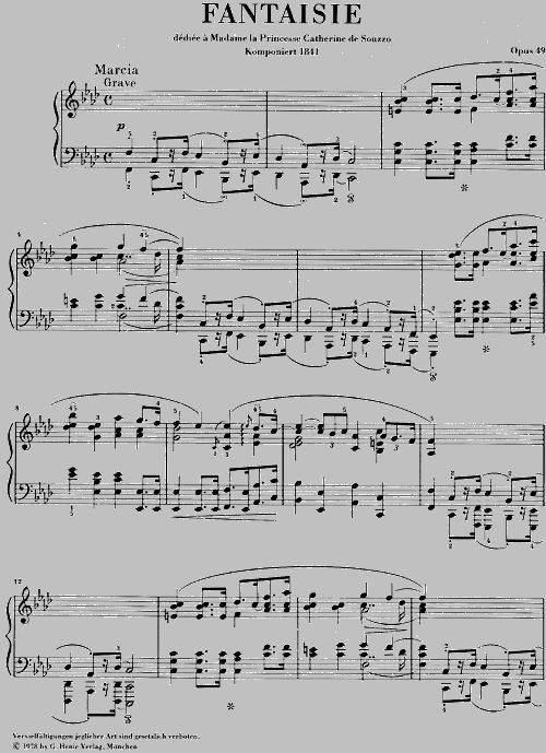 Chopin F. - Fantasy F Minor Op. 49