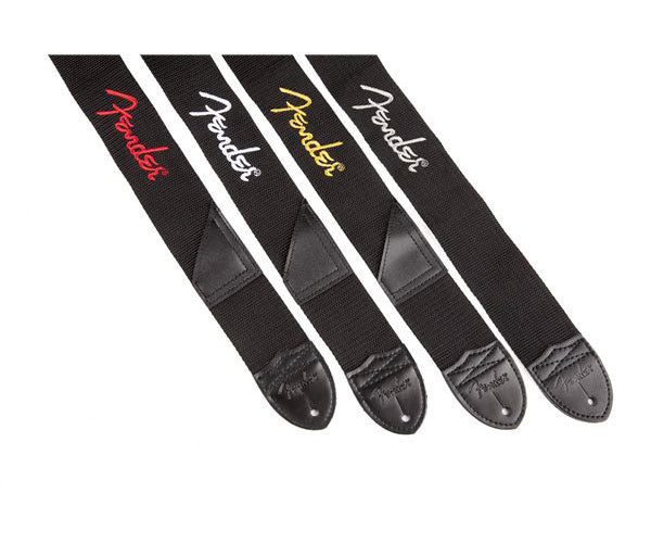 2" Black Poly Strap W/ Yellow Logo