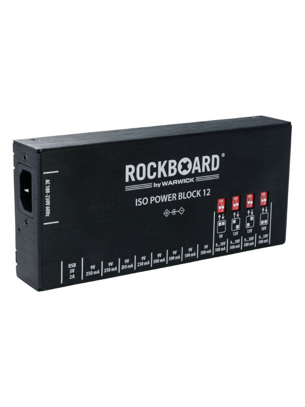Rockboard Power Block Iso V12 IEC 9 TOT 18V 100/230 Volt