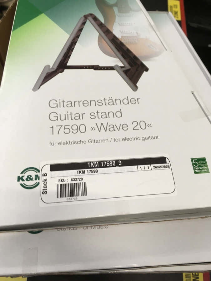Stand Noir Wave 20 Guitare Electrique - 17590 - Stock B