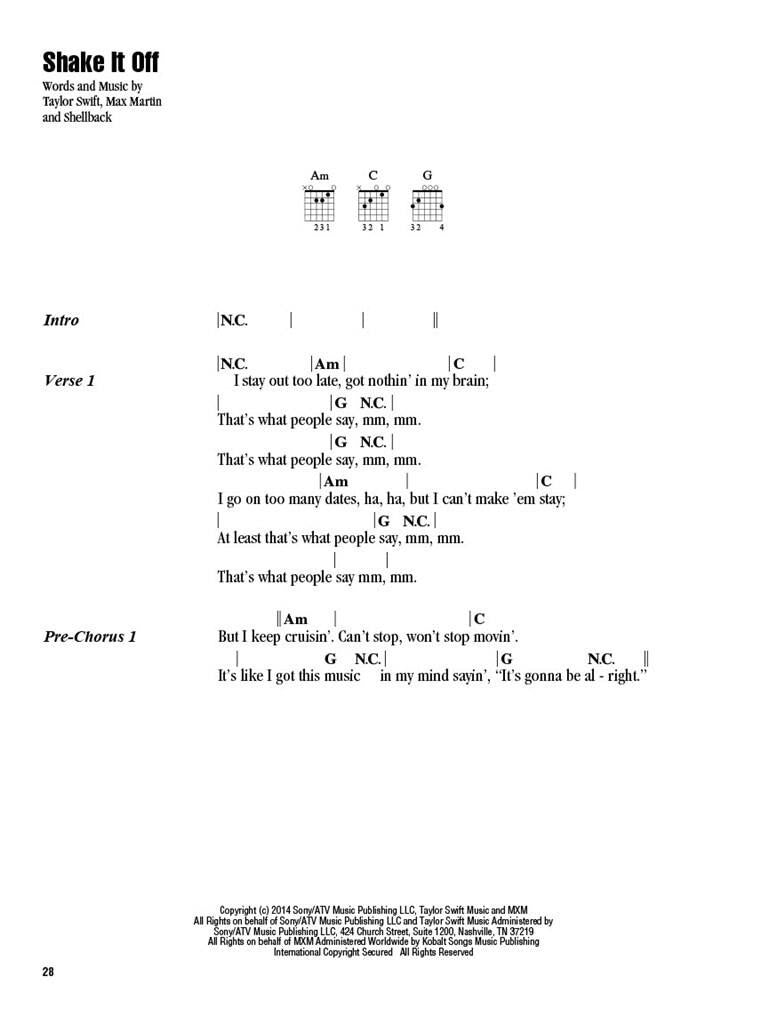 Taylor Swift - Strum & Sing Guitare