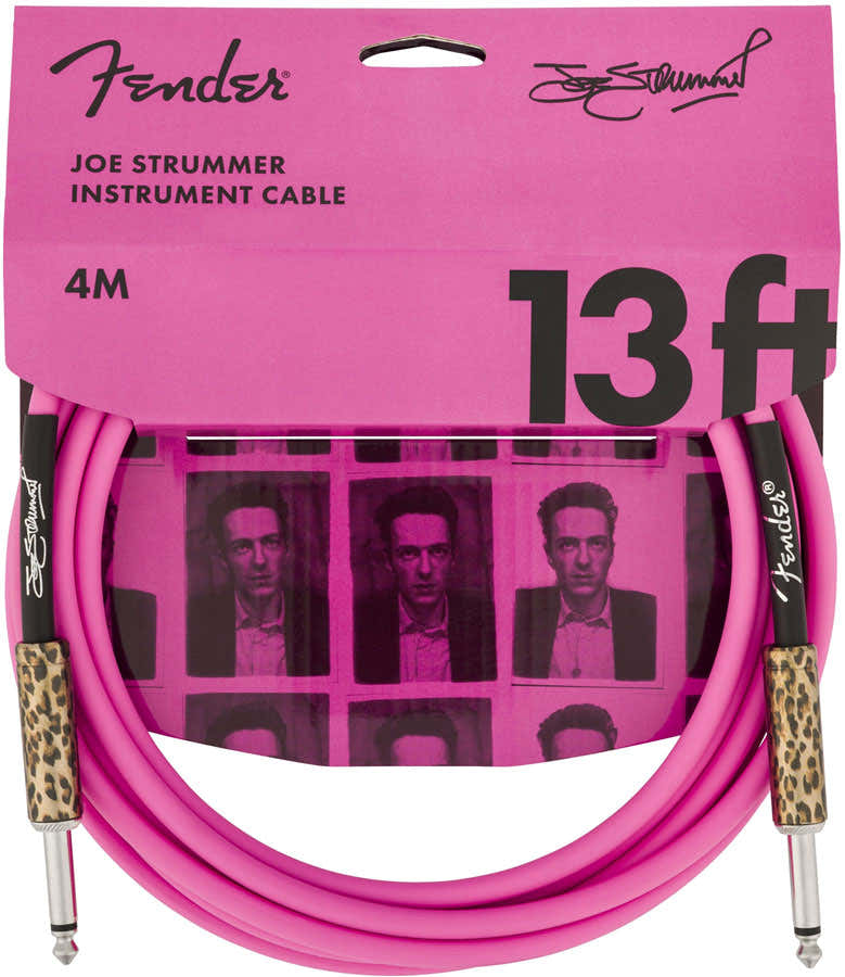 4m Joe Strummer Instrument Cable Pink Leopard