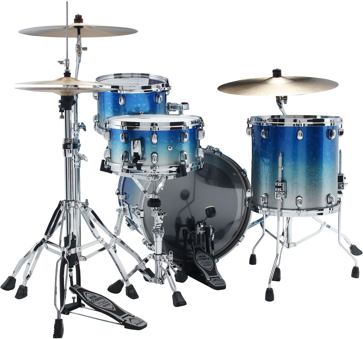 Starclassic Walnut/birch Fusion 20 Molten Blue Ice Fade