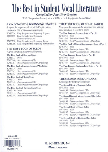 The First Book of Mezzo-Soprano/Alto Solos