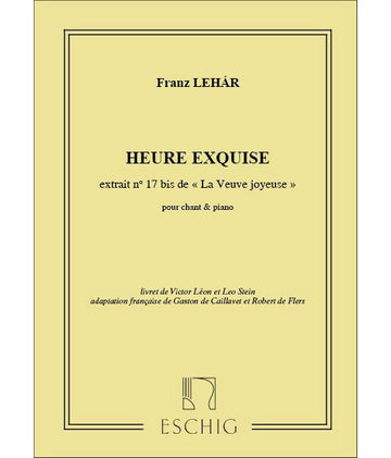 LEHAR F. - VEUVE JOYEUSE N 17B - VOIX SOPRANO/PIANO