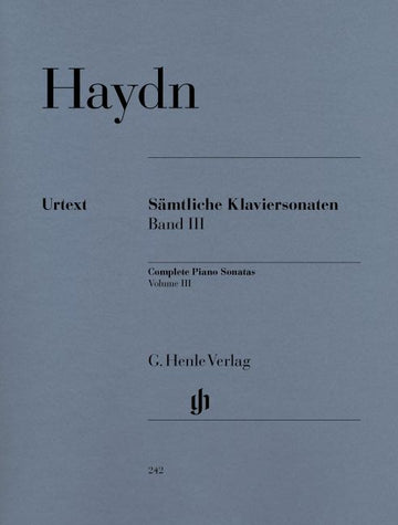 Haydn J. - Complete Piano Sonatas Volume Iii